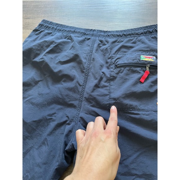 Weekender Men's Lined Swim Trunks Swimsuit Navy Blue Red - Picture 3 of 5